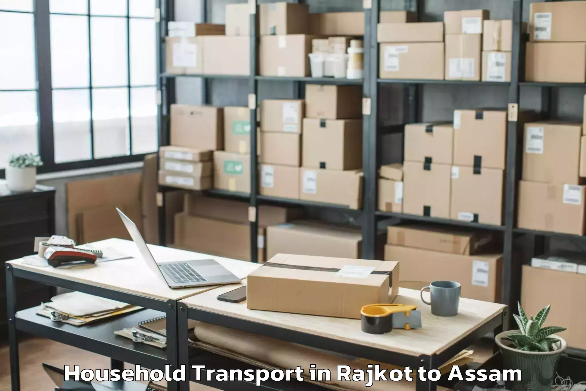 Quality Rajkot to Patharkandi Household Transport